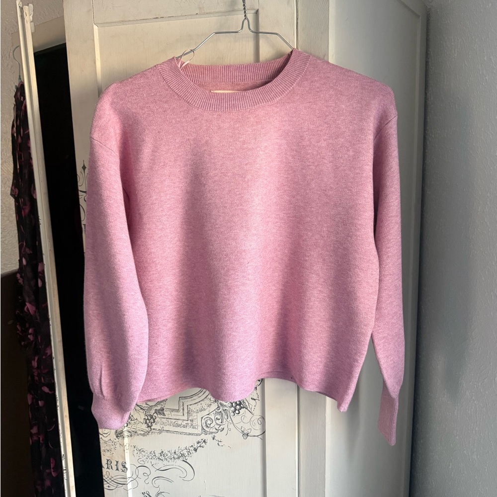 NWOT Oat New York Pink Crewneck Sweater